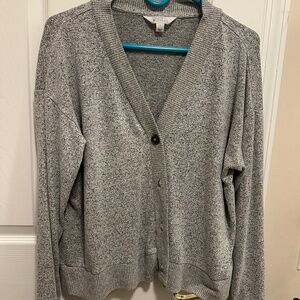 Gray cardigan
